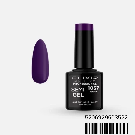 ELIXIR SEMI GEL LAK U BOJI 8ML 1057 RASIN