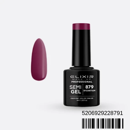 ELIXIR SEMI GEL LAK U BOJI 8ML 879 BYZANTIUM