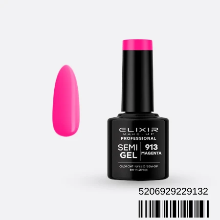 ELIXIR SEMI GEL LAK U BOJI 8ML 913 MAGENTA