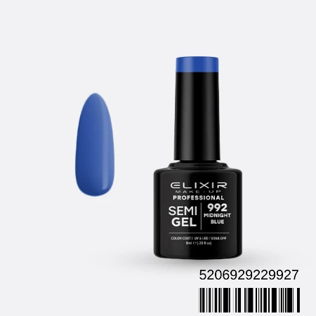 ELIXIR SEMI GEL LAK U BOJI 8ML 992 MIDNIGHT BLUE