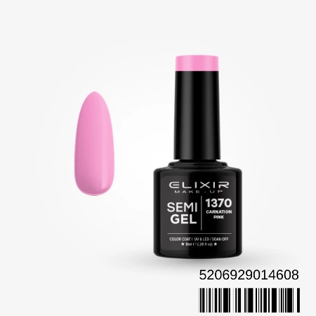 ELIXIR SEMI GEL LAK U BOJI 8ML 1370 CARNATION PINK