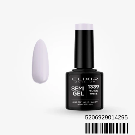 ELIXIR SEMI GEL LAK U BOJI 8ML 1339 FLORAL WHITE