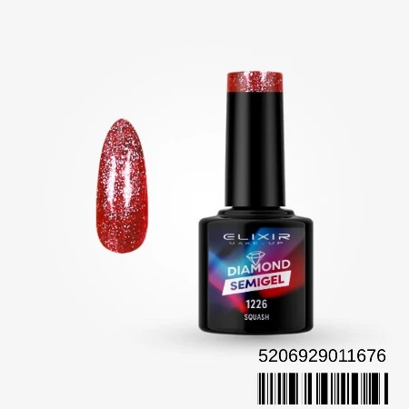 ELIXIR SEMI GEL LAK U BOJI 8ML 1226 LASER DIAMOND SQUASH