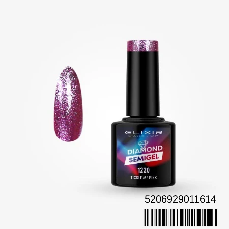 ELIXIR SEMI GEL LAK U BOJI 8ML 1220 LASER DIAMOND TICKLE ME PINK