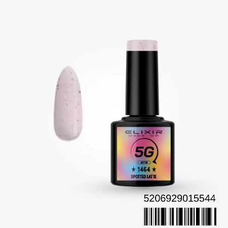 ELIXIR SEMI GEL LAK U BOJI 8ML 1464 5G GLITTER SPOTTED LATTE