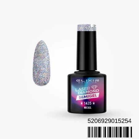 ELIXIR SEMI GEL LAK U BOJI 8ML 1435 LASER DIAMOND NICKEL