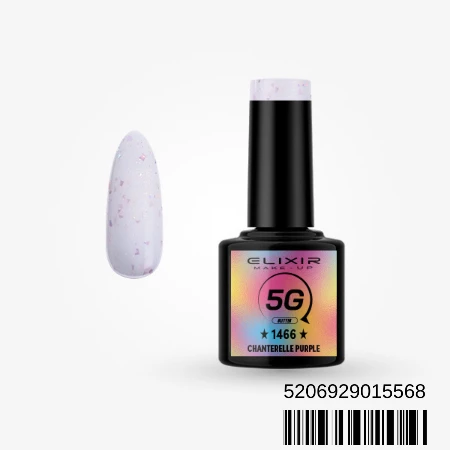 ELIXIR SEMI GEL LAK U BOJI 8ML 1466 5G GLITTER CHANTERELLE PURPLE