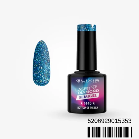 ELIXIR SEMI GEL LAK U BOJI 8ML 1445 LASER DIAMOND BOTTOM OF THE SEA