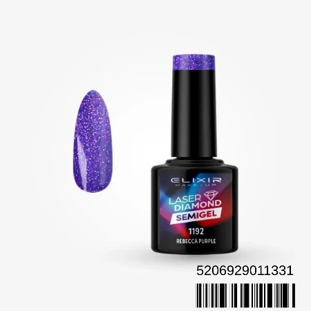 ELIXIR SEMI GEL LAK U BOJI 8ML 1192 LASER DIAMOND REBECCA PURPLE