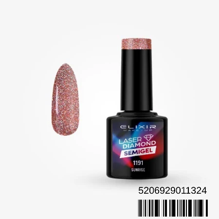 ELIXIR SEMI GEL LAK U BOJI 8ML 1191 LASER DIAMOND SUNRISE