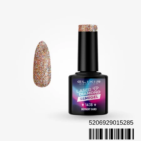 ELIXIR SEMI GEL LAK U BOJI 8ML 1438 LASER DIAMOND DESSERT SAND