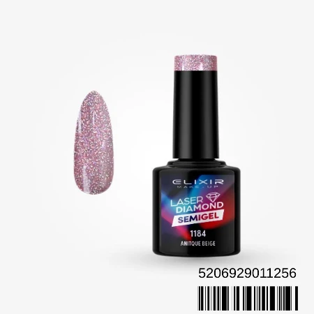ELIXIR SEMI GEL LAK U BOJI 8ML 1184 LASER DIAMOND ANTIQUE BEIGE