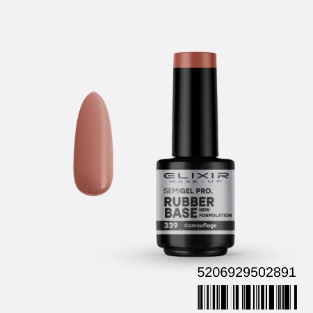 ELIXIR SEMI RUBBER BASE 15ML 339 CAMOUFLAGE