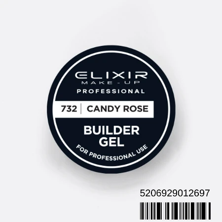 ELIXIR BUILDER GEL 30G 732 CANDY ROSE