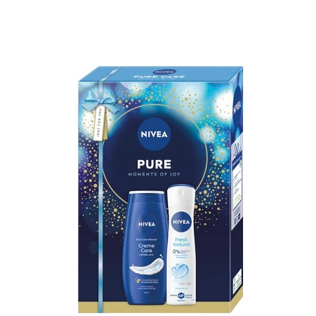 NIVEA SET W PURE CARE (DEO 150ML + GEL ZA TUŠIRANJE 250ML)