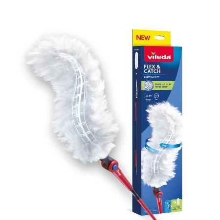 VILEDA FLEX&CATCH KOMPLET ZA PRAŠINU - DRŠKA + 1 METLICA