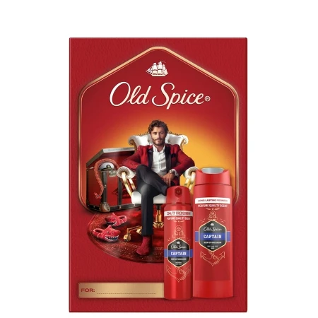 OLD SPICE SET CAPTAIN(GEL ZA TUŠIRANJE&ŠAMPON 250ML+DEO 150ML)