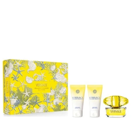 VERSACE YELLOW DIAMOND SET W(EDT 50ML+BODY LOSION.50ML+SHOWER GEL 50ML)