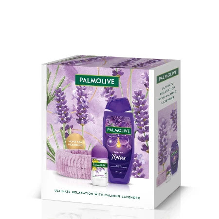 Prikaži detaljnije PALMOLIVE SET W RELAX LAVENDER (GEL ZA TUŠIRANJE 500ML + ROLL-ON 50ML + TRAKA)