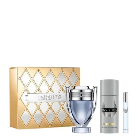 PACO RABANNE INVICTUS SET(EDT 100ML+DEODORANT 150ML+ TRAVEL SPRAY EDT 10ML)