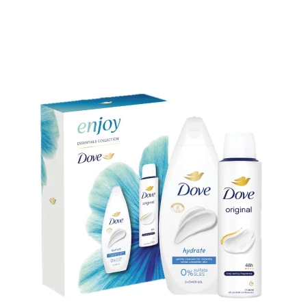 Prikaži detaljnije DOVE SET W.ENJOY HYDRATE (DEO 150ML + GEL 250ML)