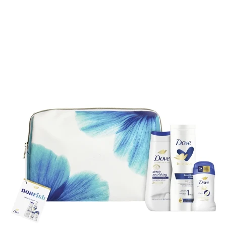 DOVE SET W.NOURISH (GEL 225ML + LOSION ZA TELO 250ML + STIK 50ML) NESESER