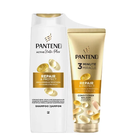 PANTENE DUO PACK PRO-V REPAIR&PROTECT(ŠAMPON 400ML NUTRI-PLEX+REGENERATOR 220ML 3 MIN MIRACLE)