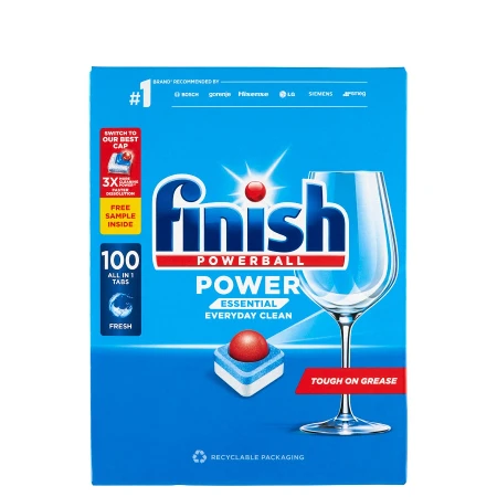 FINISH TABLETE ZA MAŠINSKO PRANJE POSUĐA 100 KOM POWER ESSENTIAL