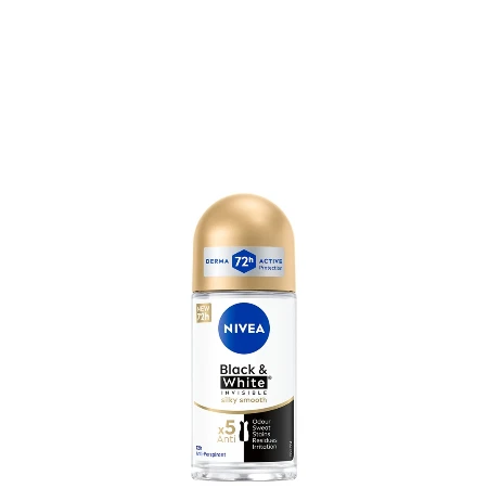 NIVEA ROLL-ON W.50ML BLACK&WHITE INVISIBLE SILKY SMOOTH 83784