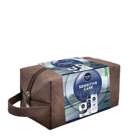 NIVEA SET MEN 60069170 SENSITIVE CARE (AFTER SHAVE BALSAM 100ML+DEO 150ML+GEL 250ML)NESESER