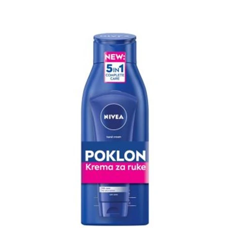 NIVEA DUO PACK(MLEKO ZA TELO 400ML HRANLJIVO+KREMA ZA RUKE 100ML INTENSIVE&CARE)