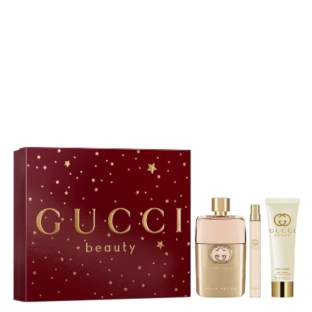 GUCCI GUILTY SET (EDP 90ML + PURSE SPRAY 10ML + BODY LOTION 50ML) W 230954