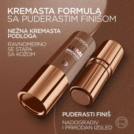 LOREAL BRONZER U STIKU LUMI 130 SUNSET DORE