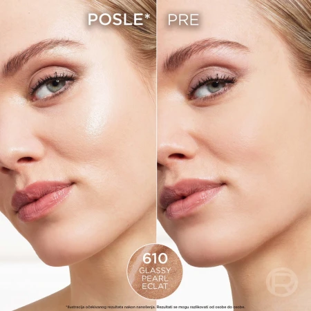 LOREAL HIGHLIGHTER U STIKU LUMI LE GLASS 610 GLASSY PEARL ECLAT