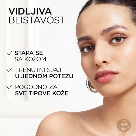 LOREAL HIGHLIGHTER U STIKU LUMI LE GLASS 610 GLASSY PEARL ECLAT