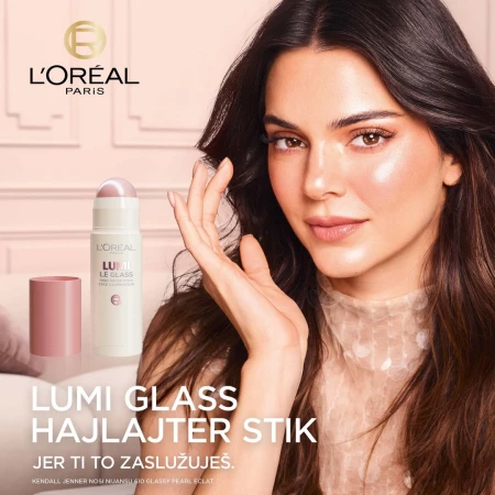 LOREAL HIGHLIGHTER U STIKU LUMI LE GLASS 610 GLASSY PEARL ECLAT