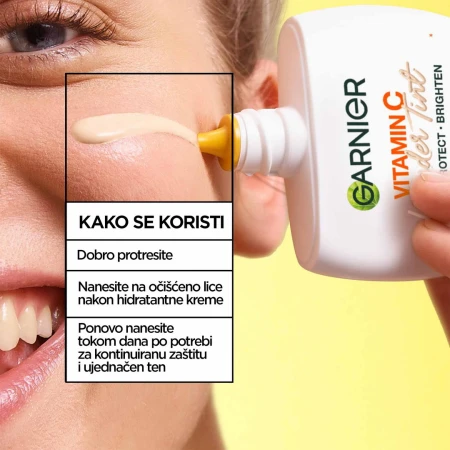 GARNIER SKIN NATURALS VITAMIN C DNEVNI TONIRANI FLUID 40ML SPF 50+ LIGHT