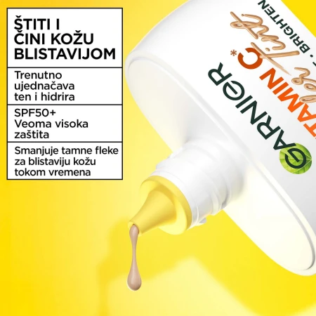 GARNIER SKIN NATURALS VITAMIN C DNEVNI TONIRANI FLUID 40ML SPF 50+ LIGHT