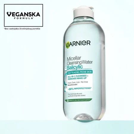 GARNIER SKIN NATURALS PURE ACTIVE MICELARNA VODA 400ML SA SALICILNOM KISELINOM