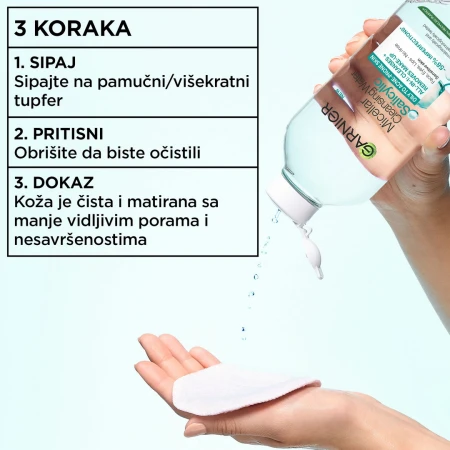 GARNIER SKIN NATURALS PURE ACTIVE MICELARNA VODA 400ML SA SALICILNOM KISELINOM