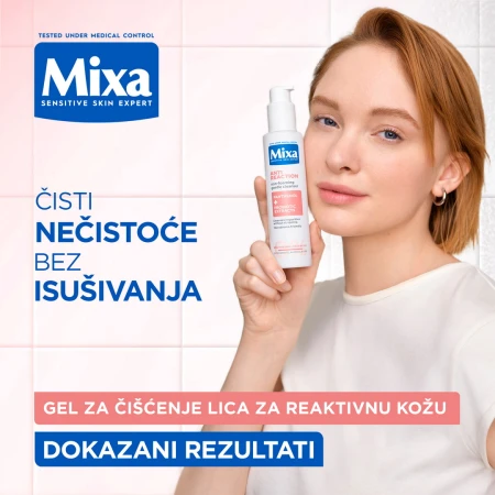 MIXA GEL ZA ČIŠĆENJE LICA 150ML ZA REAKTIVNU KOŽU