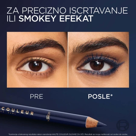 LOREAL OLOVKA ZA OČI HAUTE COULEUR 130 BLEU SUEDE