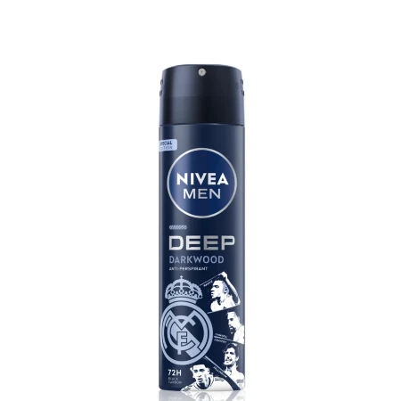 NIVEA DEO MEN 150ML DEEP BLACK CARBON DARKWOOD 80027
