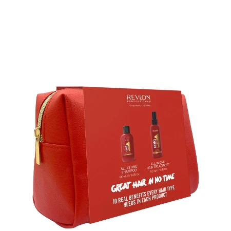 REVLON UNIQ ONE SET 05646(UNIQ ONE SHAMPO 100ML+UNIQ ONE TRETMAN 150ML 05607) NESESER