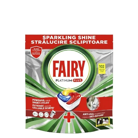 FAIRY KAPSULE ZA MAŠINSKO PRANJE POSUĐA 102 KOM PLATINUM PLUS