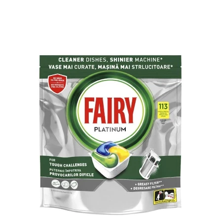 FAIRY KAPSULE ZA MAŠINSKO PRANJE POSUĐA 113 KOM PLATINUM