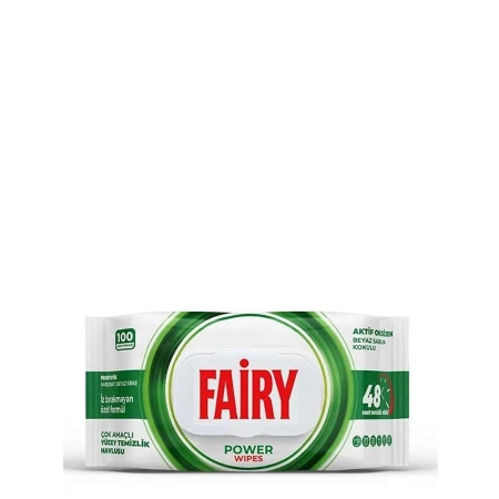 FAIRY VLAŽNE MARAMICE ZA ČIŠĆENJE 100KOM UNIVERZALNE POWER