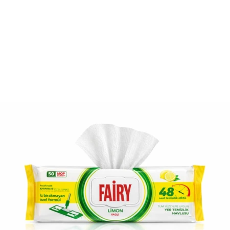 FAIRY VLAŽNE MARAMICE ZA MOP 50KOM LIMUN