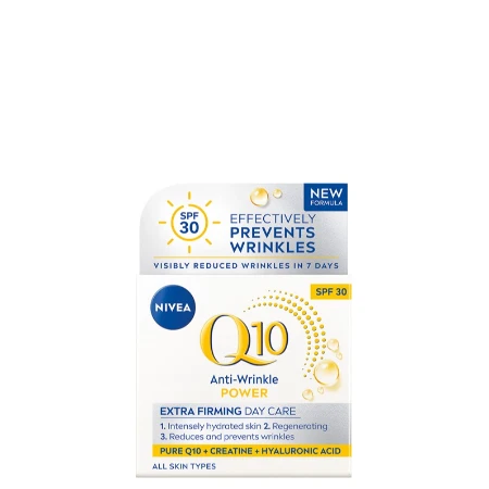 NIVEA VISAGE KREMA 50ML Q10+ ANTI-WRINKLE+FIRMING DNEVNA SPF30 86466
