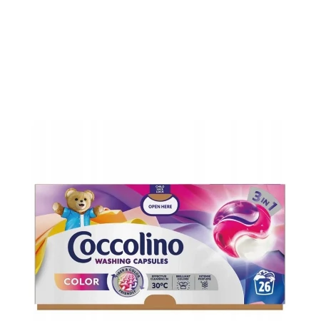 COCCOLINO KAPSULE ZA PRANJE VEŠA 26KOM COLOR